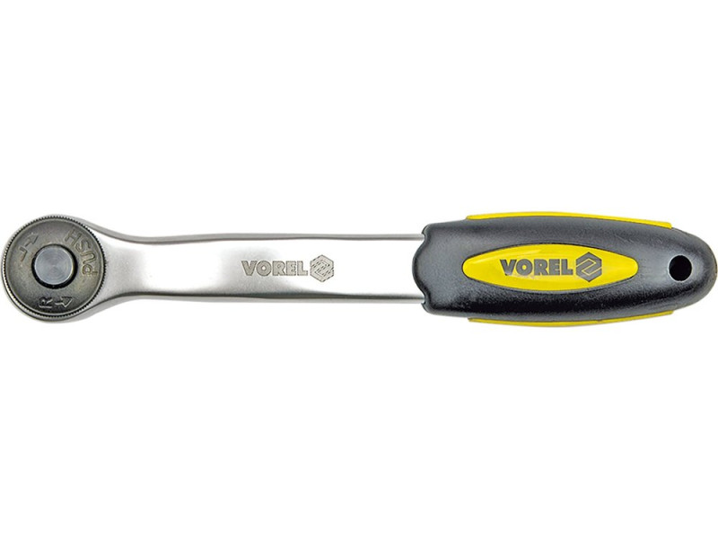 Трещотка изогнутая 1/2" VOREL 53573, CrV, 72 зуба