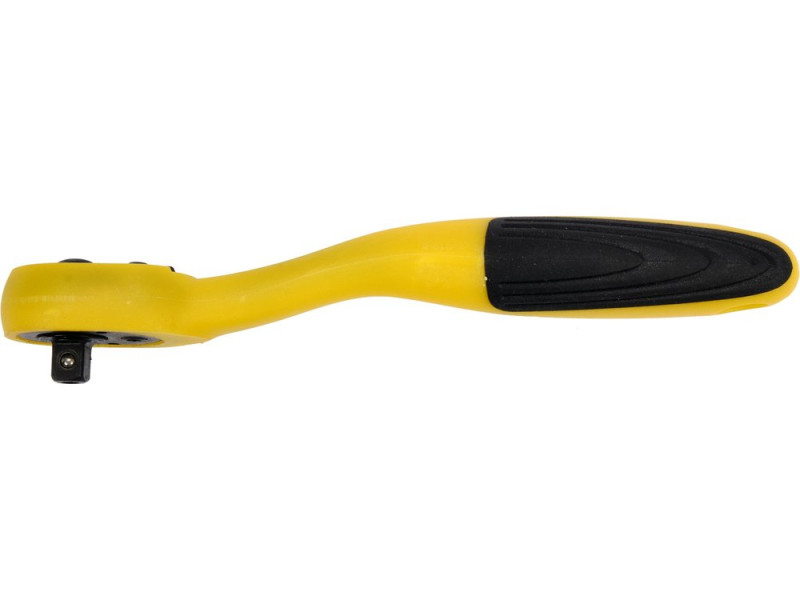 Трещотка 1/4" изогнутая VOREL 53575, PP, 155 мм