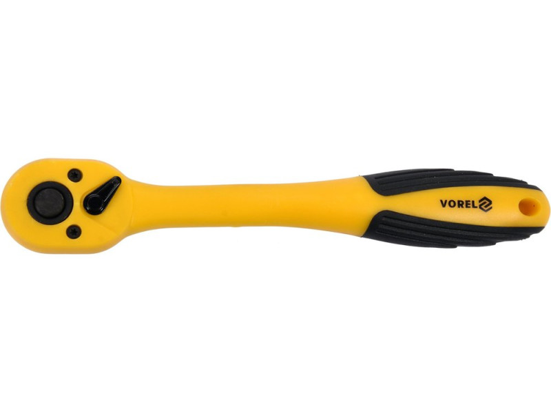 Тріскачка вигнута 3/8" VOREL 53576, 200 мм, 72 зуби
