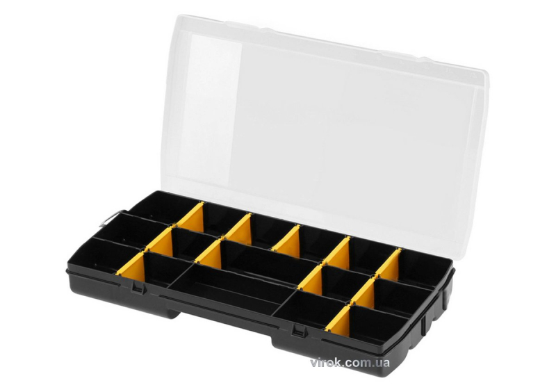 Органайзер пластиковий STANLEY : 272 х 189 х 46 мм, 17 комірок, з переставними перегородками
