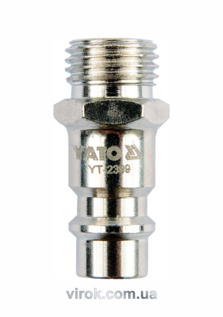 Швидкоз'єднуваний наконечник YATO з зовніш. різьбою Ø= 1/2" [50/250]