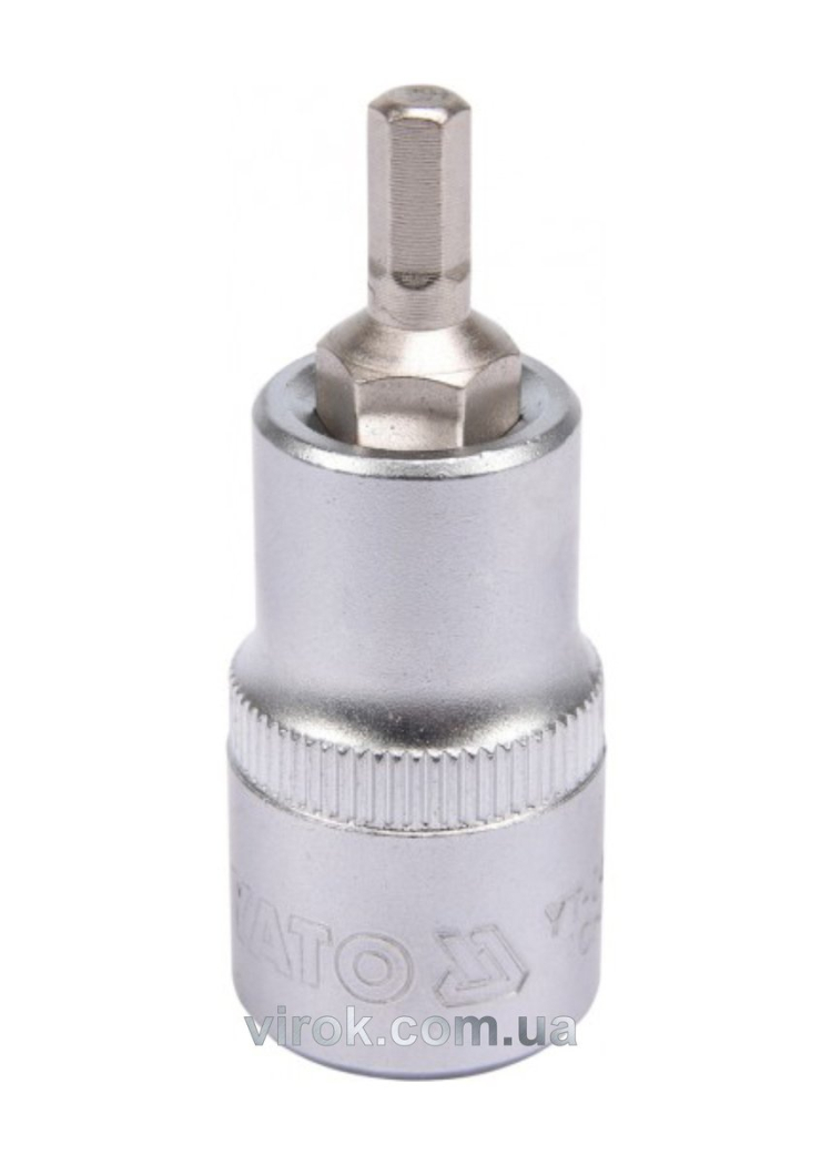 Головка торцева YATO квадрат 1/2 HEX M5, L= 55 мм [40/240]