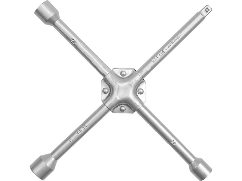 Ключ баллонный крестовой усиленный VOREL 57020, 17×19×21 мм, 1/2"