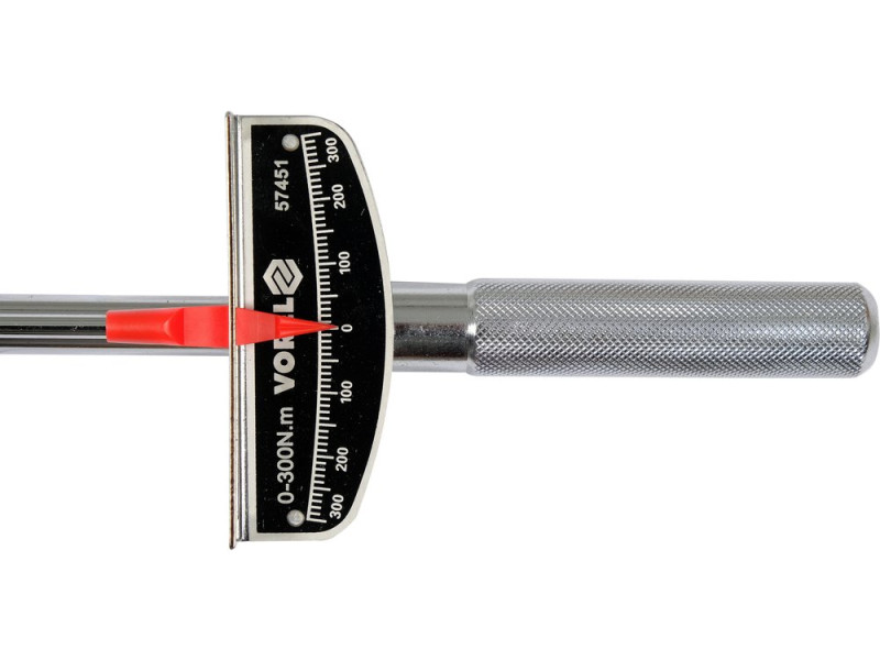 Ключ динамометрический стрелочный VOREL 57451, 1/2", 0-300 Н·м