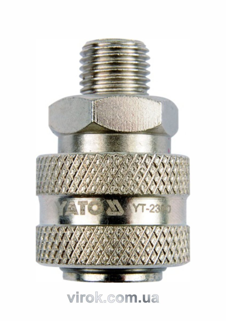 Швидкоз'єднувана муфта YATO з зовніш. різьбою Ø= 1/2"