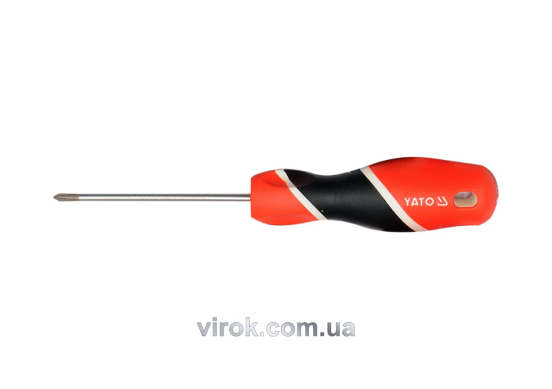 Викрутка хрестова YATO : "Philips" PH0 х 75 мм [12/96/384]