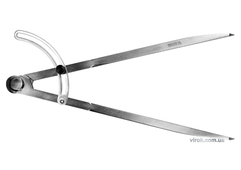 Циркуль розмічальний YATO : L= 300 мм з фіксатором