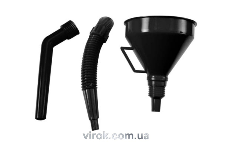 Лійка гнучка VOREL чорна 3 частини