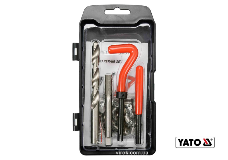 Набір для ремонту різьби YATO : М10 x 1.5 мм, HSS 4241/4341, 30 шт