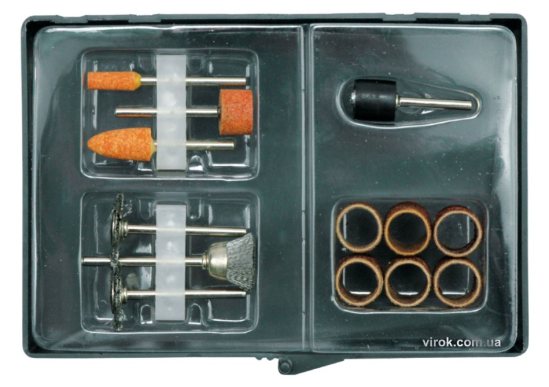 Насадки шліфувальні та полірувальні VOREL (д/арт.79315), 13 шт.