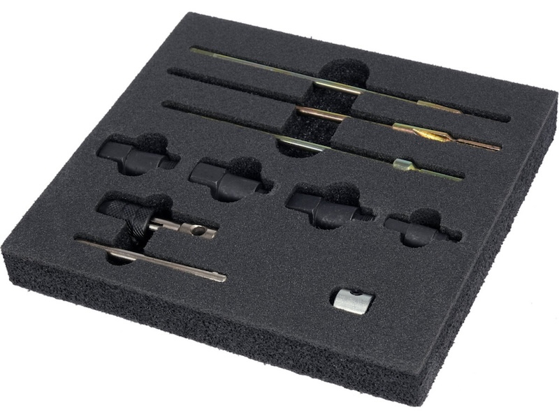 Набір для чистки отворів і гнізд "свічок" запалюван YATO M8х1,0; М10х1,0; М10х1,25; М12х1,25, 10 еле