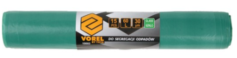 Торбинки для скляних відходів VOREL, 60 л. 15 шт [30]