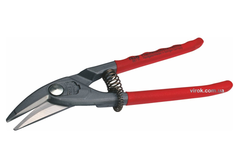 Ножиці для листового металу NWS : праві, t= 0.8-1.0 мм, леза L= 42 мм, H= 250 мм