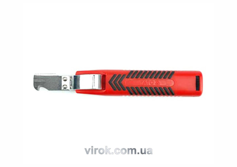 Ніж для знімання ізоляції провідників YATO, Ø=8-28 мм, l= 190 мм [10/100]