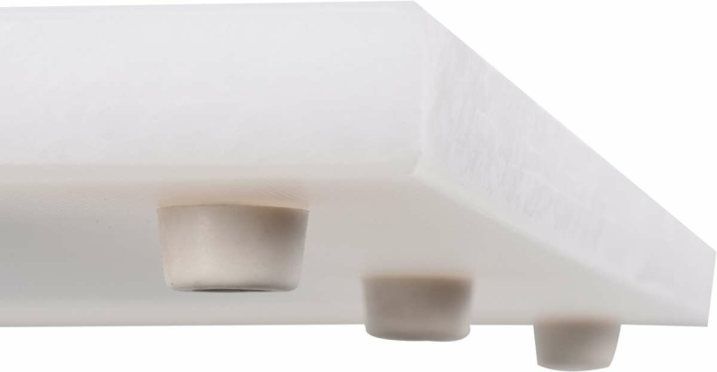 Дошка для нарізання кухонна, біла; 350х 250х 20 мм