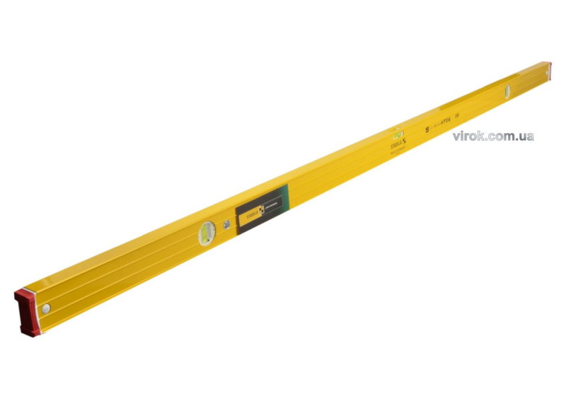 Рівень STABILA Type 96-2 : L= 200 см, 3 капсули. 0,5мм/м., посилений профіль + аморт ковпачки.