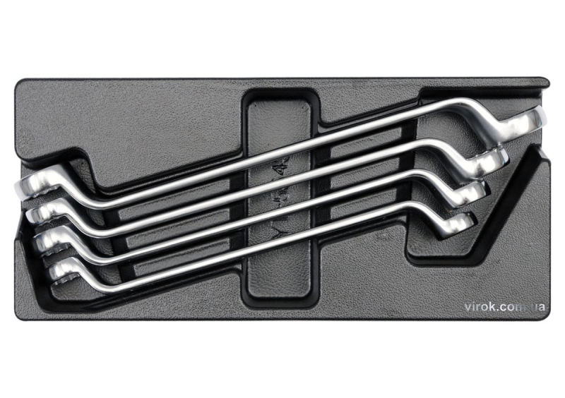 Вклад до інструментальної шафи YATO, ключі накидні вигнуті 21х23, 24х27, 25х28, 30х32 мм, 4 шт.