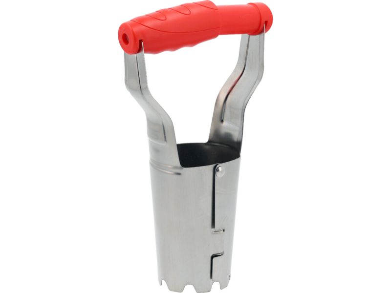 Саджалка ручна для коренеплодів і розсади YATO l= 240 мм, Ø= 60 мм з нержавіючої сталі [24]