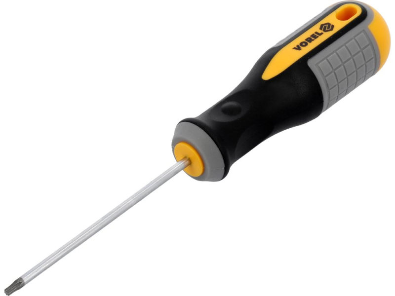 Отвертка звездная VOREL: TORX-Security Т8 х 75 мм. CrV (60883)