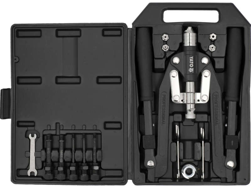 Заклепочник дворучний YATO для нітогайок М4-10 мм і заклепок Ø= 3.2- 6,4мм, L= 300-520 мм [6]
