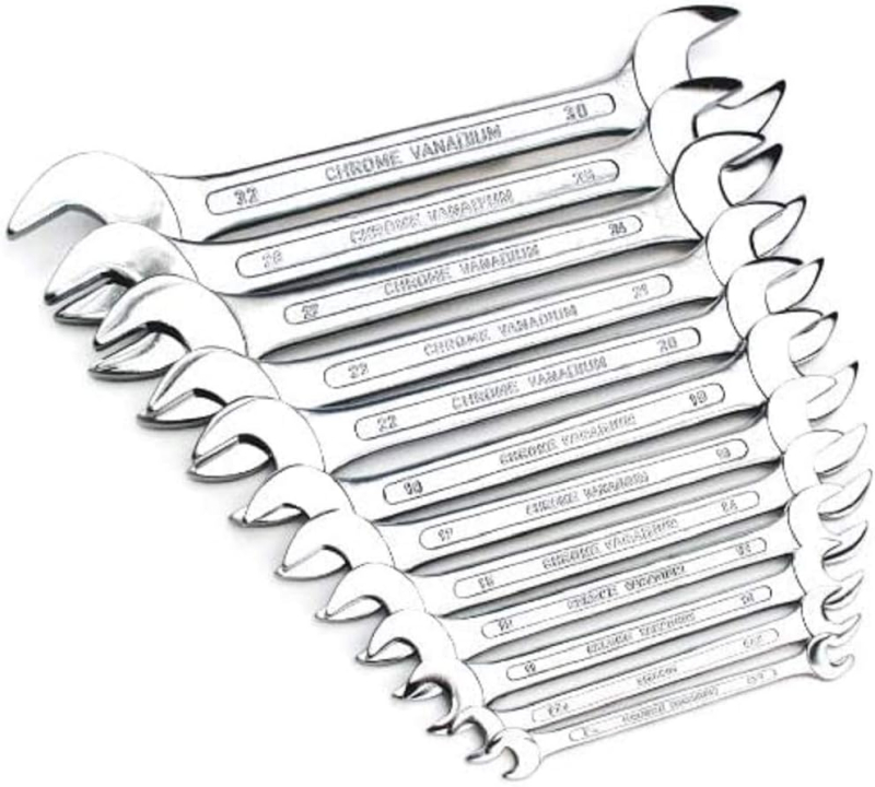 Набір ключів гайкових ріжкових ф 6-32 з 10 шт у чохлі