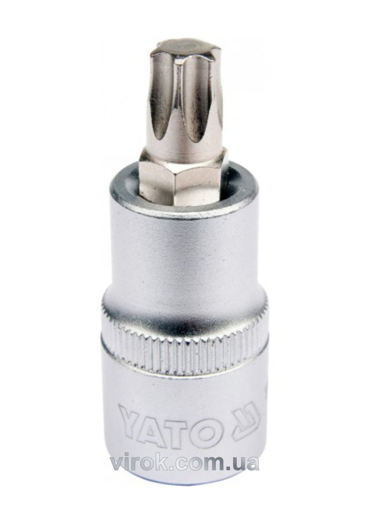 Головка торцева YATO квадрат 1/2 "TORX" Т50, L= 55 мм [40/240]