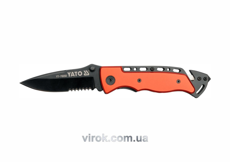 Ніж складний YATO : з зубцями, L= 200 мм [6/48]