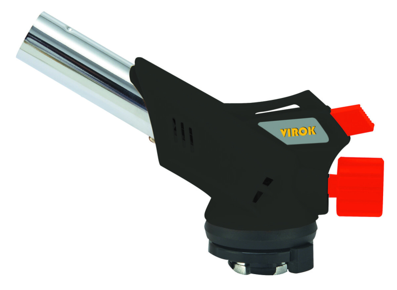 Пальник газовий VIROK з цанговим (швидке) з'єднанням, Piezo 360°