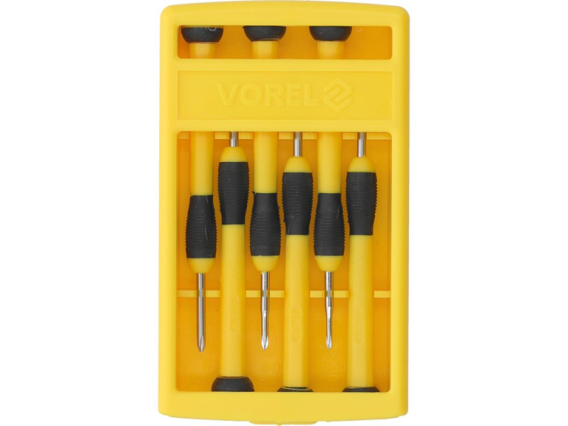 Набір викруток прецизійних VOREL 64553, CrV PH, 6 шт