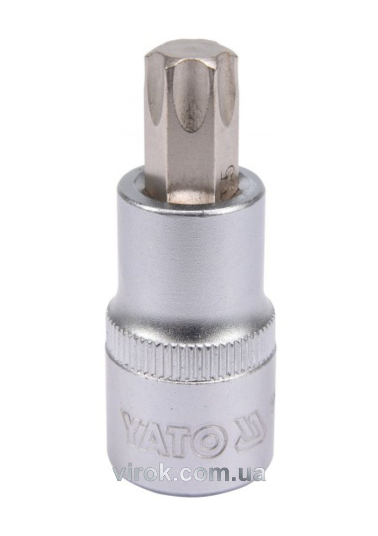 Головка торцева YATO квадрат 1/2 "TORX" Т55, L= 55 мм [40/240]