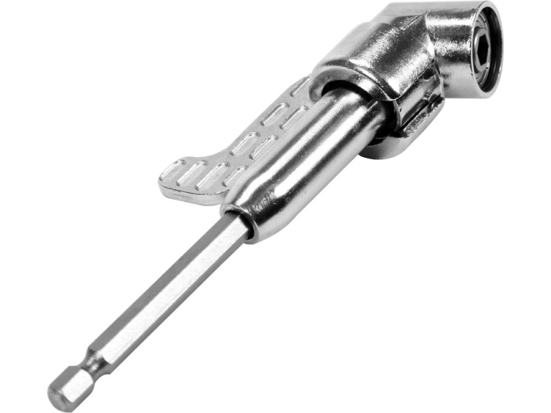 Угловой адаптер для шуруповерта STHOR 65840, 130 мм, 1/4", реверс