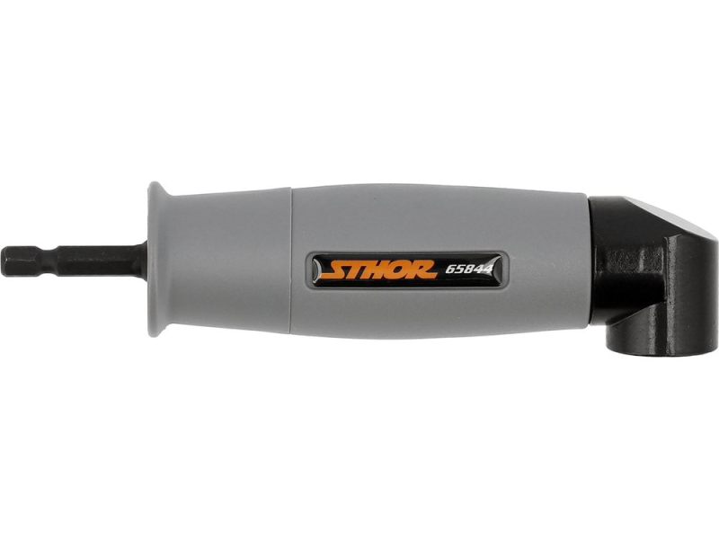 Кутовий адаптер для шуруповерта STHOR 65844, 155 мм, 1/4" HEX, реверс
