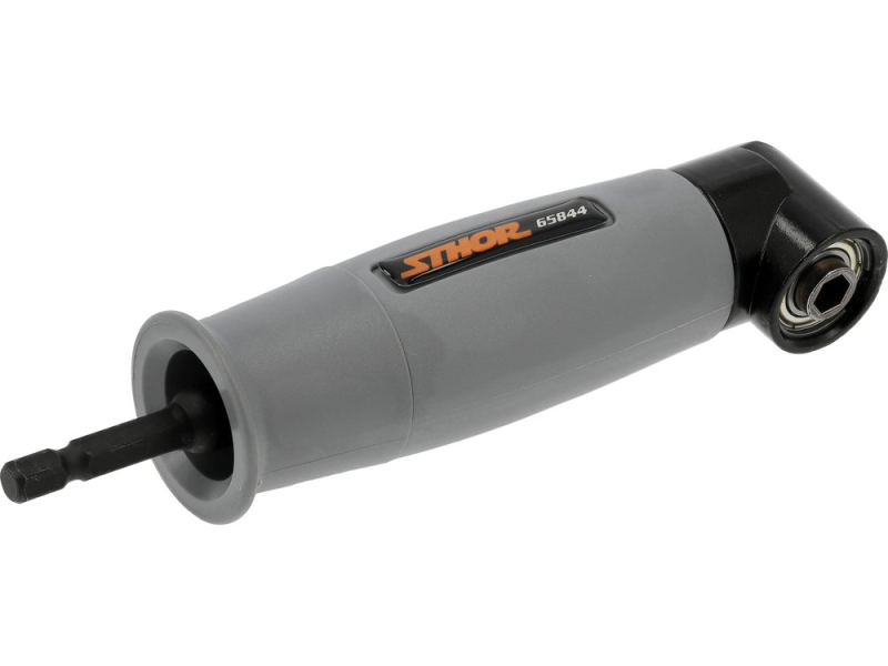 Кутовий адаптер для шуруповерта STHOR 65844, 155 мм, 1/4" HEX, реверс
