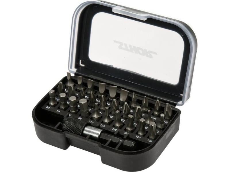 Набір біт STHOR 66302, 5 профілів, 1/4", CrV, 31 шт