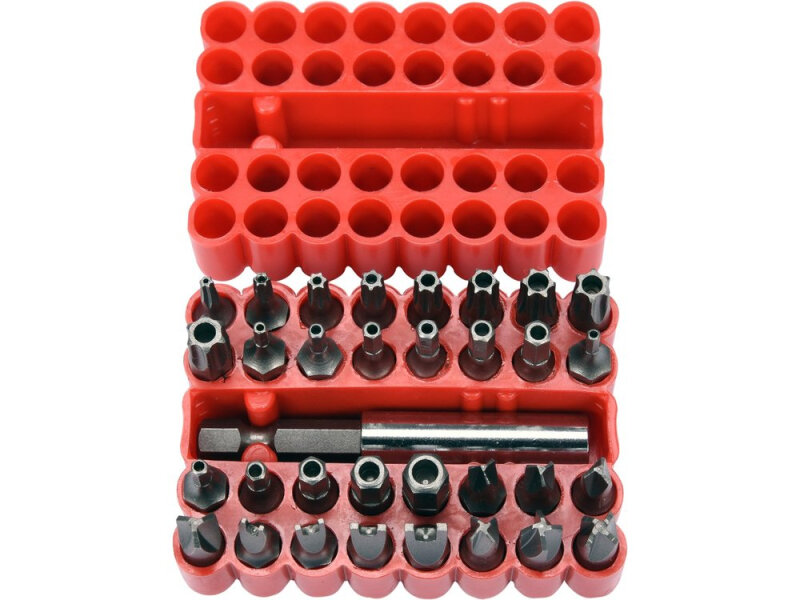 Набір біт спеціальних VOREL 66330, TR/Tri-Wing/Torq-Set, 33 шт
