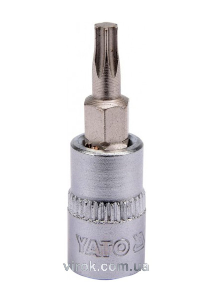 Головка торцева YATO квадрат 1/4 "TORX" Т20, L= 37 мм