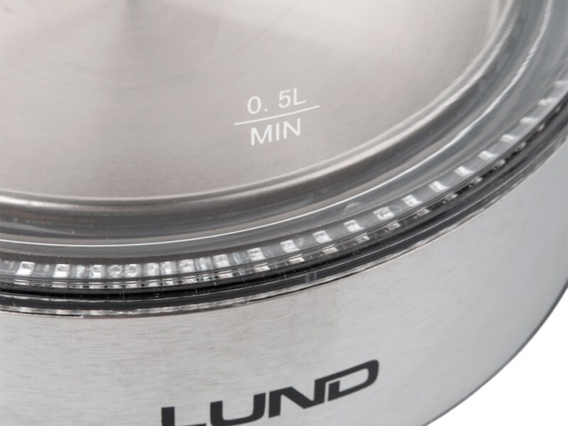Электрочайник стеклянный LUND с термостатом LED 1,7л
