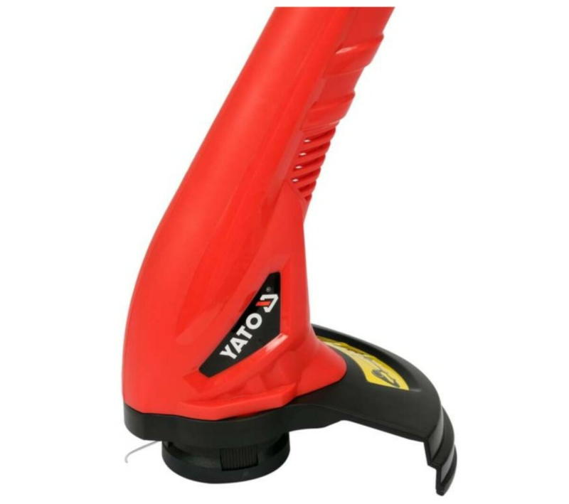 Газонокосарка ручна, від електромережі- 230 В YATO, 250 Вт, шир. покосу- 22 см, жилка Ø= 1,2 мм