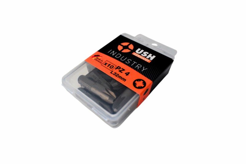 Насадка викруткова USH Industry POZIDRIV PZ4 x 32 мм. Уп. 10 шт.