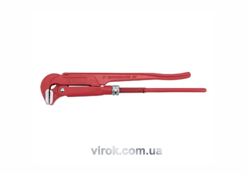 Ключ трубний переставний YATO : на 90° - 1,5" L= 420 мм. DIN 5234. CrV