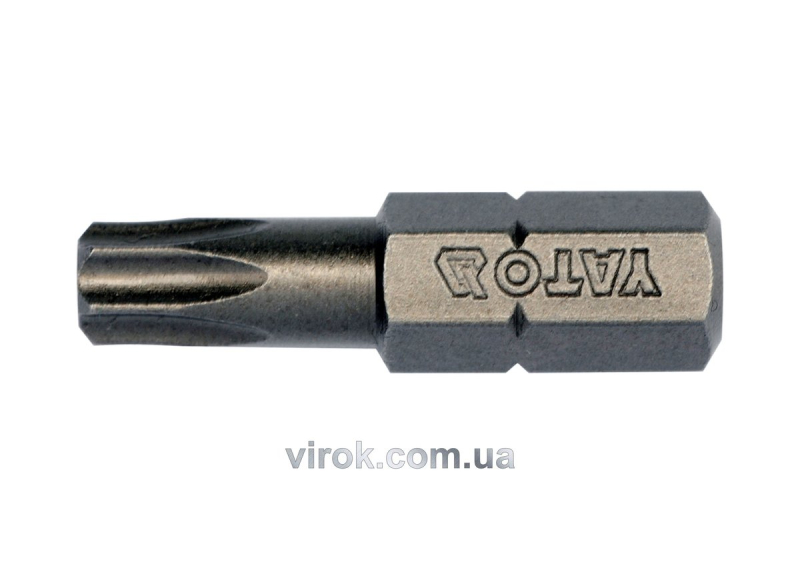 Насадка викруткова YATO : "TORX" T27 x 25 мм. HEX 1/4". 10 (Уп/Шт.)