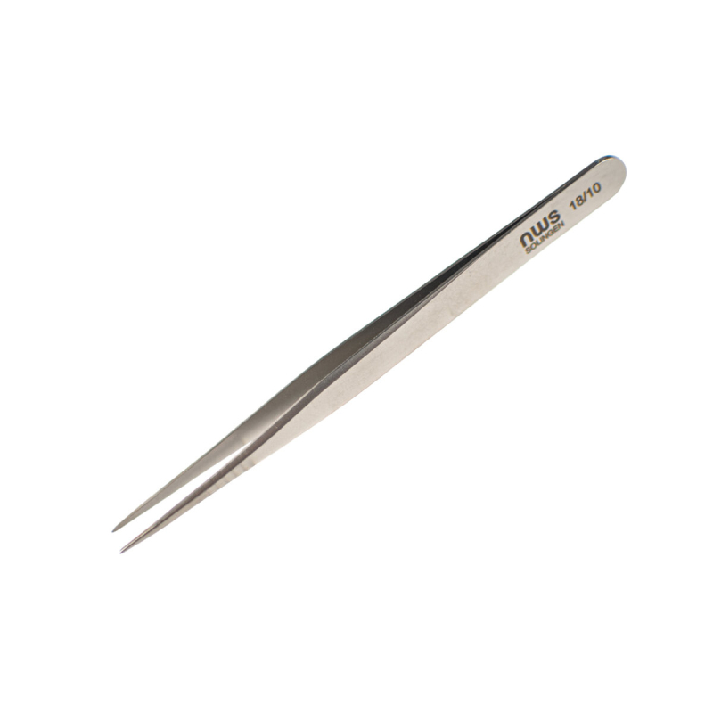 Пінцет для мікроелектроніки NWS з прямими тонкими кінцями, антимагнітний L= 120 мм