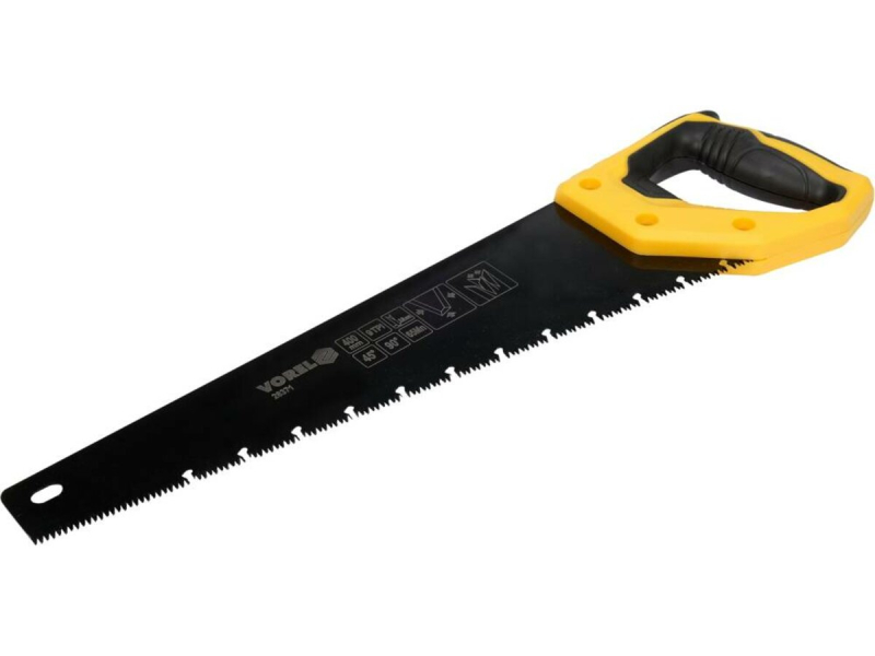 Ножівка по дереву VOREL l= 400 мм, t= 0.9 мм, фосфатоване покриття, 9 зубів/1"