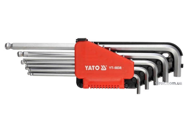 Шестигранники дюймові YATO з шаром подовжені Набір 12шт.