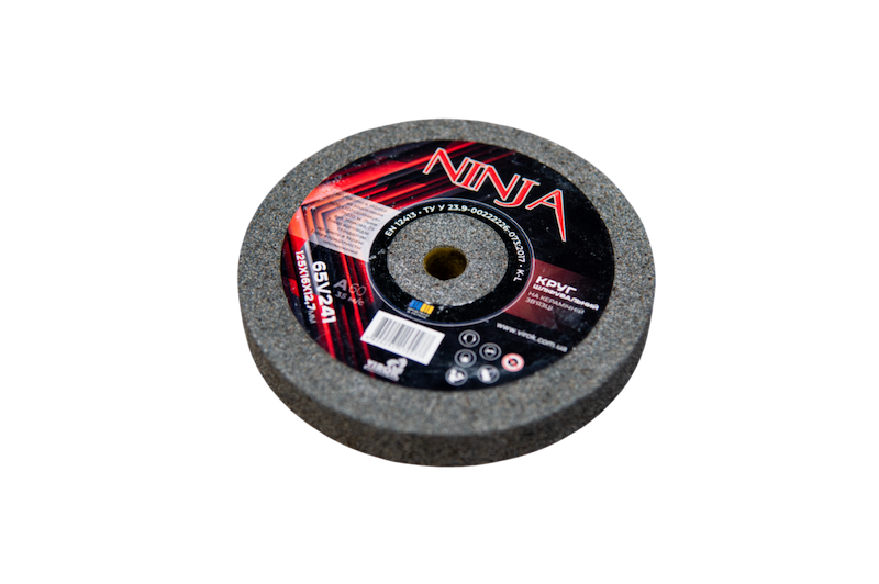 Круг для точила на керамічній зв'язці NINJA 125х16х12,7 мм F60 ТМ VIROK, твердість L