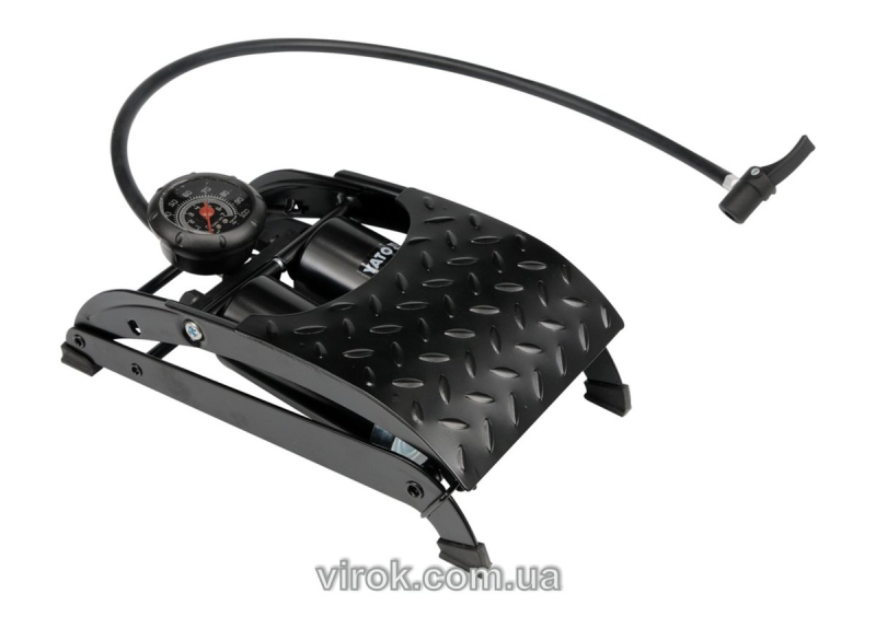 Насос ножний подвійний YATO з манометром [10]