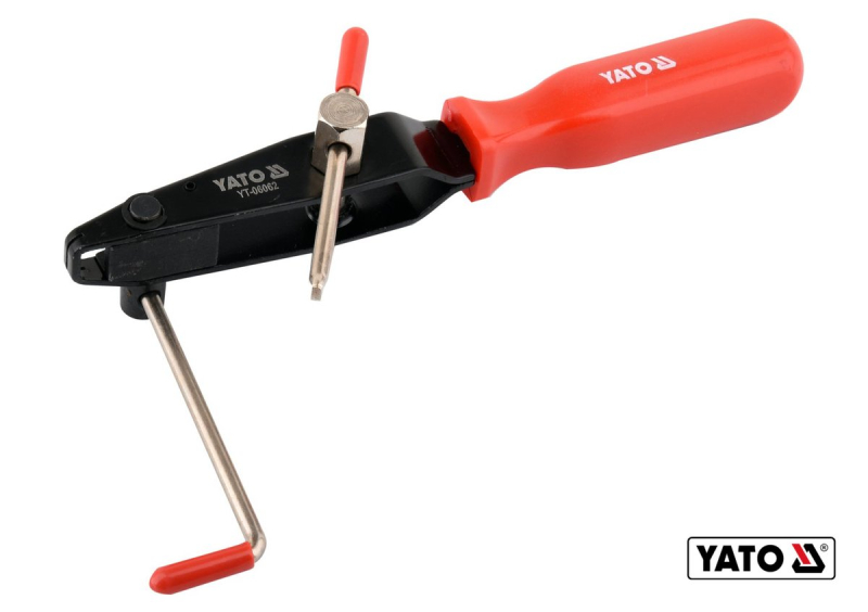 Щипці для хомутів на кожухи шарнірів YATO зі смугою до 10 мм