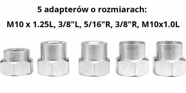 Головка для крепления жилки к газонокосилкам FLO: Ø=2,4-2,7 мм, 5 адаптеров, Ø=123 мм, h=70 мм (79552)