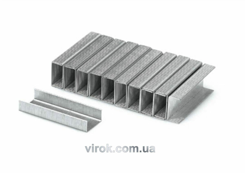 Скоби до степлера YATO : h= 14 мм, b= 11,2 мм, t= 0,7 мм, уп. 1000 шт.