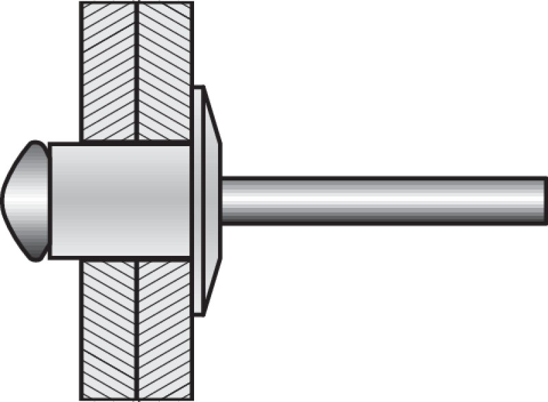 Заклепувальник ручний VOREL 70202, 2,4-6,4 мм, 310 мм